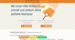 Desktop Screenshot of kaltschaummatratze-test.org
