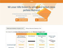 Tablet Screenshot of kaltschaummatratze-test.org